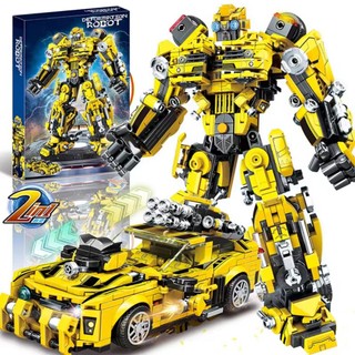 Lắp ráp - lw98478 ( xếp hình robot biến hình transfomer bumblebee 2in1 )