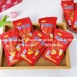 Gói snack thịt xiên quay đức vinh, bim bim thịt xiên quay tuổi thơ, que cay cổng trường