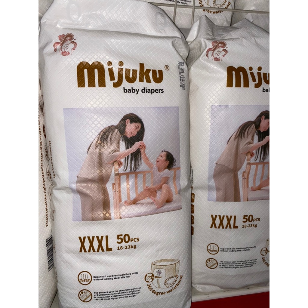 Tã quần mijuku xxxl 50(18-23KG)