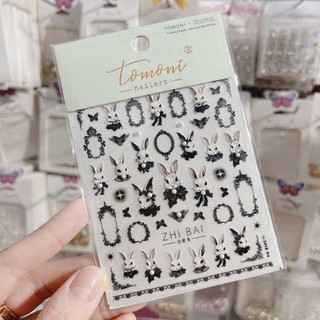 Sticker bướm lụa tomoni Sticker dán móng tay nail lụa Tomoni cao cấp