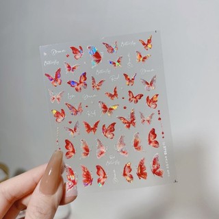 Sticker bướm lụa tomoni Sticker dán móng tay nail lụa Tomoni cao cấp
