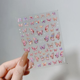 Sticker bướm lụa tomoni Sticker dán móng tay nail lụa Tomoni cao cấp