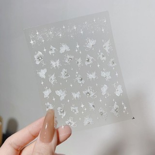 Sticker bướm lụa tomoni Sticker dán móng tay nail lụa Tomoni cao cấp