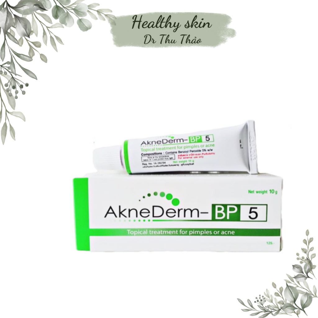 [10g] KEM GIẢM MỤN BPO (BENZOYL PEROXIDE 5%) - AKNEDERM
