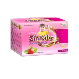 Cốm ăn ngon ZINBABY hương dâu, giúp ăn ngon miệng,tiêu hóa tốt, tăng cường đề kháng, duy trì hệ vi sinh đường ruột