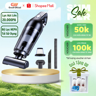 Máy Hút Bụi Cầm Tay Mini Không Dây GODWELL, Lực Hút Mạnh, Công Suất 120w, Hút Bụi Ô Tô, Giường Nệm Tiện Lợi