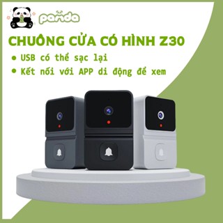 Chuông cửa wifi thông minh Z30 - tích hợp camera báo hình ảnh, Camera chuông cửa tự động báo tín hiệu về điện thoại