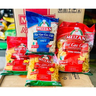 Nui chữ c/Nui gạo chữ c/Nui ống dài/Nui xoắn Meizan gói