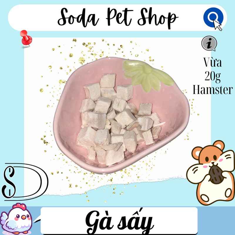Gà Sấy Cho Hamster/ Mèo/ Chó