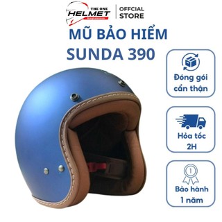 Mũ bảo hiểm 3/4 sunda 390 cao cấp hàng chính hãng