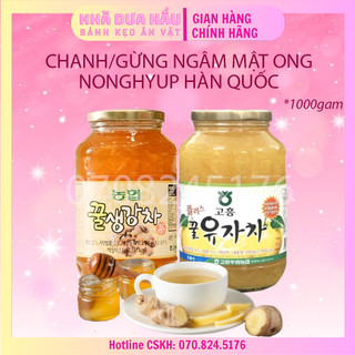 [1KG] Chanh đào/ Gừng/ Sâm ngâm mật ong NONGHYUP Hàn Quốc