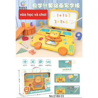  Đồ chơi bảng tính toán học đa năng kèm bảng vẽ xếp hình nam châm đồ chơi thông minh giáo dục cho bé 