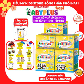 BabyPlus [ Combo 5 hộp] siro ăn ngon hết biếng ăn baby plus  (giá sỉ ) cho bé tăng đề kháng-tăng cường tiêu hoá