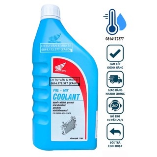 Bình 1l nước làm mát động cơ xe máy honda premix coolant 1.000ml - shopnhottot