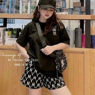 Sét bộ thun in chữ họa tiết mát mẻ mùa hè phong cáchPC