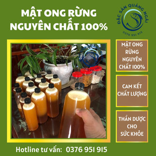 🔥 Mật Ong Rừng Nguyên Chất 100%🔥, Đặc Sản Quảng Ngãi, thu lại của dân đi rừng Sơn Hà - 500ml