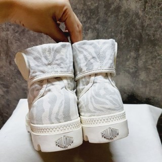 2hand (Size 36) Giày boots Palla.dium sọc vằn