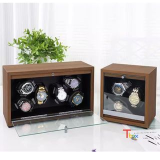 Hộp lên cót 3 chiếc đồng hồ cơ mẫu mới, hộp xoay đồng hồ automatic