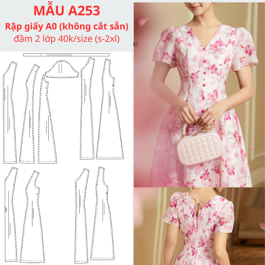 RẬP GIẤY A0 ĐẦM  A253 (KHÔNG PHẢI BÁN QUẦN ÁO)
