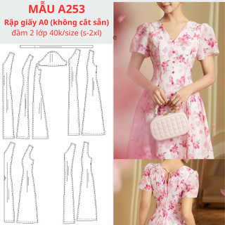 Rập giấy a0 đầm a253