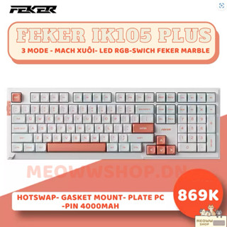 Feker Ik105 Plus Led rgb | Feker IK 105 plus | Bàn phím cơ Feker giá rẻ| Bàn phím Silent