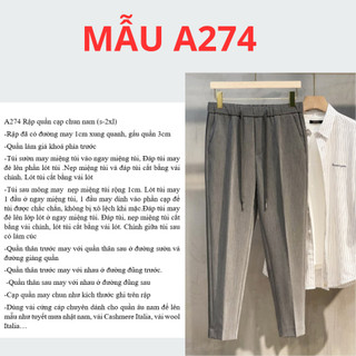 RẬP GIẤY A0 QUẦN NAM CẠP CHUN A274 (KHÔNG PHẢI BÁN QUẦN ÁO)
