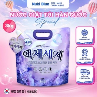  Nước Giặt Chính Hãng Hàn Quốc Nuki Special Hương Nắng Mai thơm dịu mềm vải 3kg
