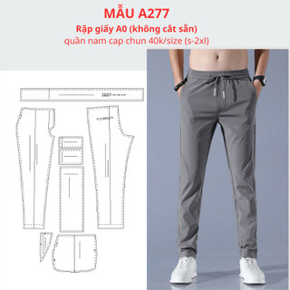 Rập giấy a0 quần chun nam a277