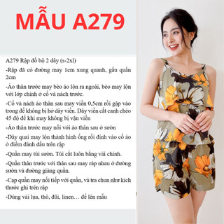 RẬP GIẤY A0 ĐỒ BỘ NỮ A279 (KHÔNG PHẢI BÁN QUẦN ÁO)