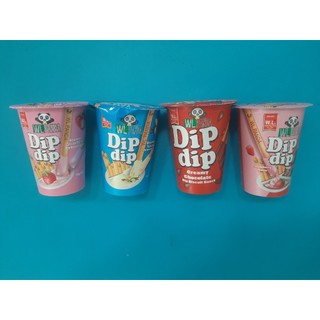 Bánh quy Dip Dip chấm kem dâu/ kem socola/ kem vani/ kem socola & vani