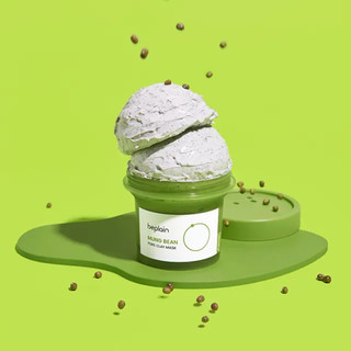 Mặt nạ đất sét Beplain Mung Bean Pore Clay 120ml giúp tẩy da chết và kiểm soát bã nhờn