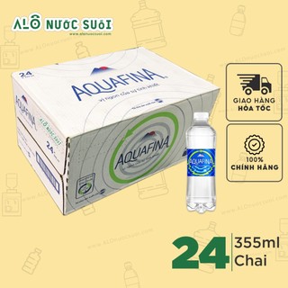 Thùng nước suối tinh khiết Aquafina 355ml