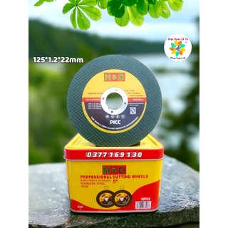 1 hộp 50 viên Đá cắt sắt cắt inox 1 tấc 2 H&D