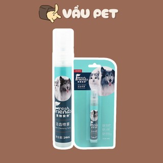 Xịt Thơm Miệng Cho Chó, Mèo Fresh Friend 14ml - Xịt loại bỏ mảng bám cho thú cưng Vẩu Pet Shop
