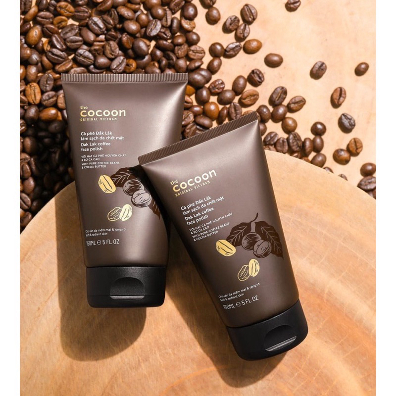 Tuýp Tẩy Da Chết Face Cà Phê Cocoon 150ml