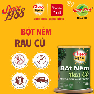 Bột nêm rau củ thuần chay hộp 500g hoàn toàn thuần từ cốt rau củ tự nhiên hiệu chay ngon hùng phát
