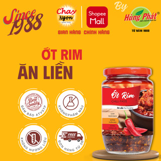 Ớt rim ăn liền chay ngon hùng phát hũ 320g đặc biệt thơm nồng vị ớt ăn kèm món gì cũng ngon