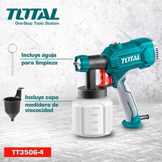 Máy Phun Sơn Total TT3506 450W 800ml, Béc 2.5mm, Chính Hãng BH 6T