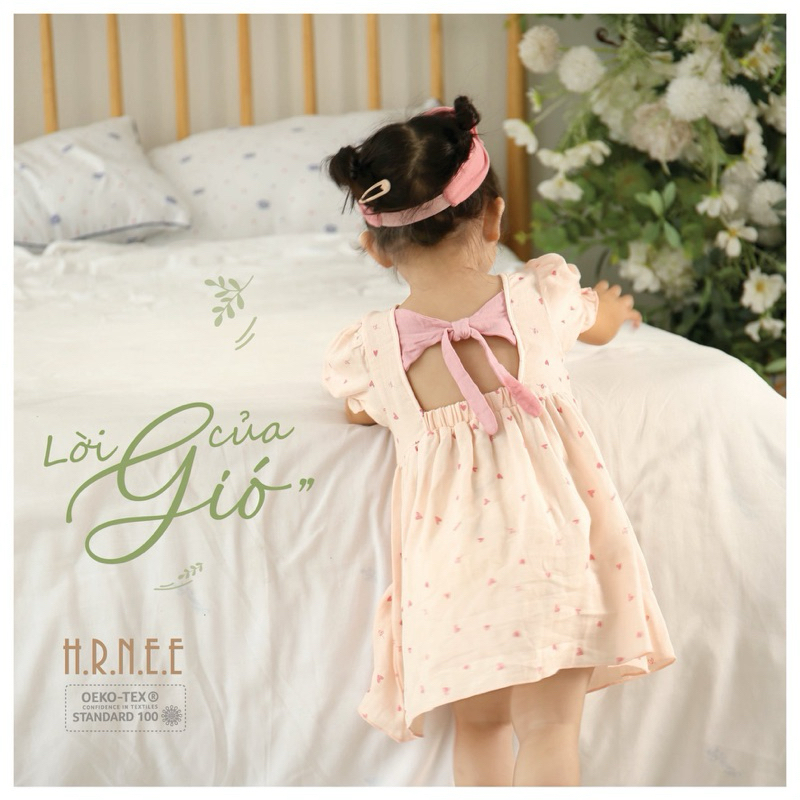 Váy Hrnee mềm mại cho bé gái