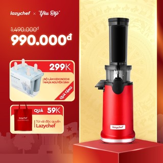 Máy Ép Chậm Mini Lazychef - Máy Làm Kem Hoa Quả Nhỏ Gọn, Tiện Lợi, Công Nghệ Ép Lạnh, Chính Hãng