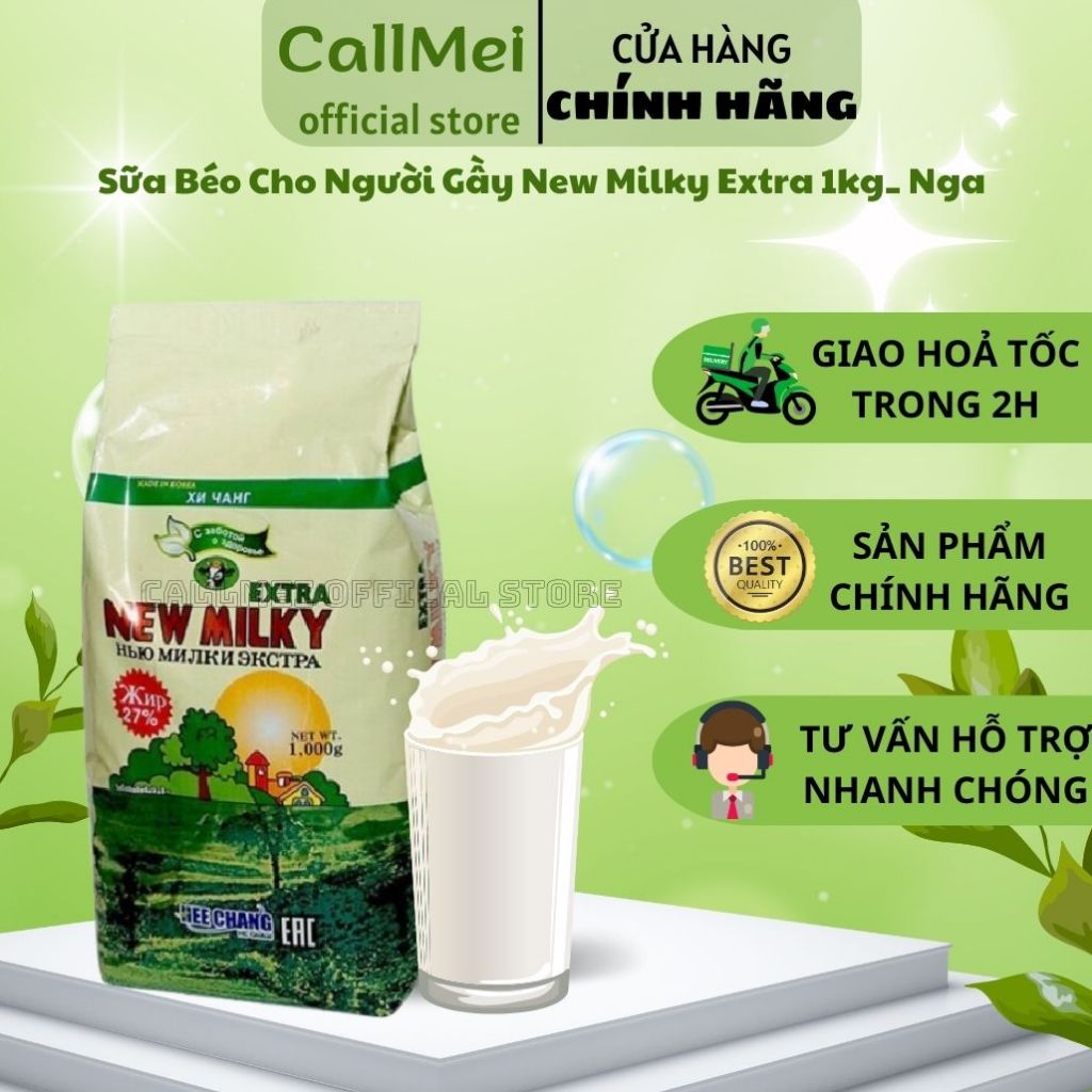 Sữa Béo Uống Tăng Cân Cho Người Gầy New Milky Extra 1kg_ Nga