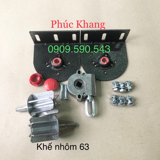 Bộ phụ kiện mái bạt thả, bạt cuốn - Bát sơn tĩnh điện dày 4li (khế nhôm 63)
