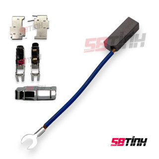 Chổi than pha đồng máy phát điện 3kw-50kw j204 8x10, ổ than, giá đở, lò xo