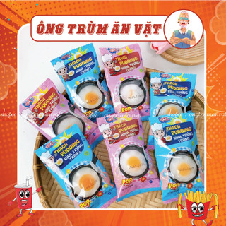 Thạch Pudding Hình Trứng Ốp La Kèm Kẹo Nổ – Poached Egg Shape Pudding Jelly