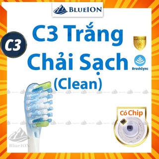 [Hàng Mỹ] Đầu bàn chải điện Philips Sonicare C3 PREMIUM Plaque Control (Màu Trắng)