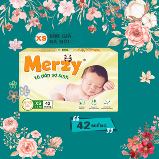 Tã dán sơ sinh XS MERZY, Tã dán XS merzy (42 MIẾNG)  #bỉm merzy #tã merzy #tã dán sơ sinh Merzy