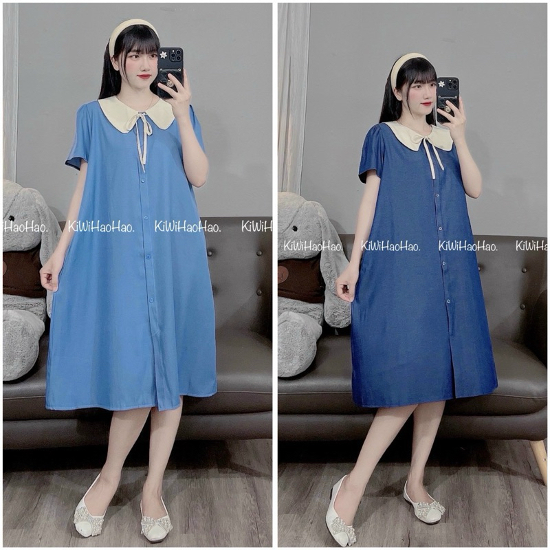 Váy bầu bò giấy , chất bò mềm mát