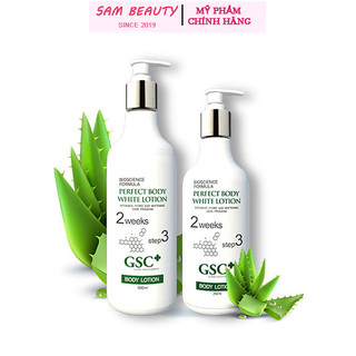 Kem dưỡng ẩm, kem dưỡng trắng da toàn thân tự nhiên GSC+ Perfect Body White Lotio Karmel 500ml