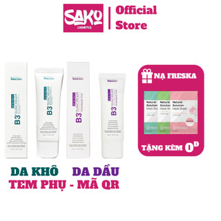Kem Chống Nắng B3 Innoskin 6 Màng Lọc Và 8 Màng Lọc Giúp Sáng Da Mờ Thâm, Nâng Tone Kiềm Dầu Cực Tốt 50g