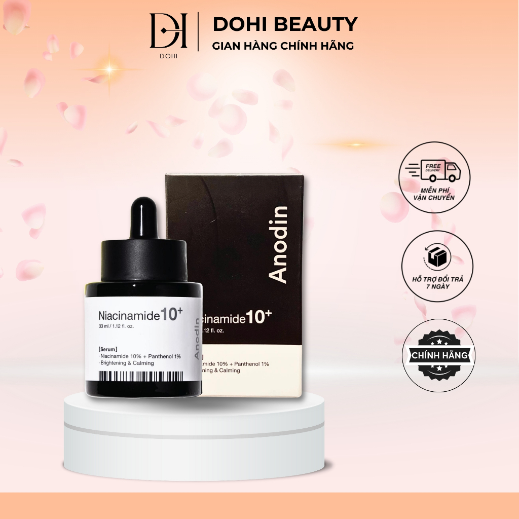 Serum làm trắng và thu nhỏ lỗ chân lông Anodin Niacinamide 10+